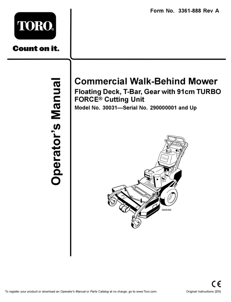 Toro 30031 User manual Toro 30031 User manual