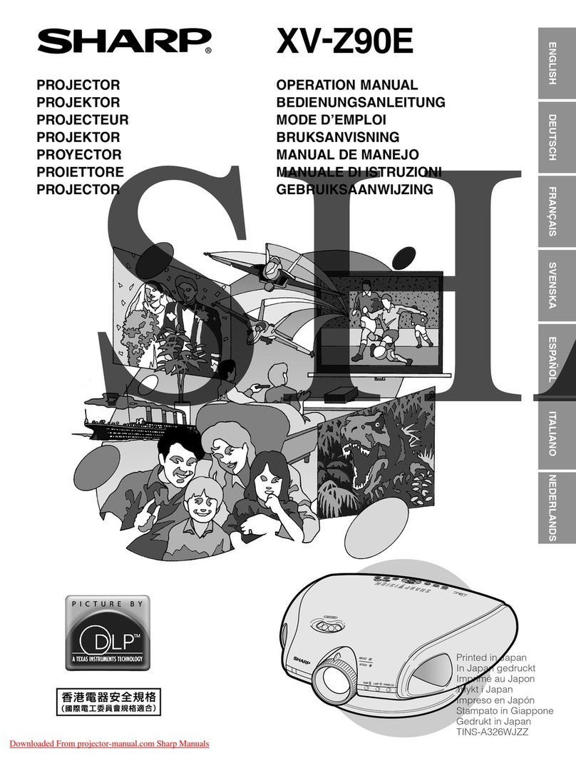 Sharp XV-Z90E User manual