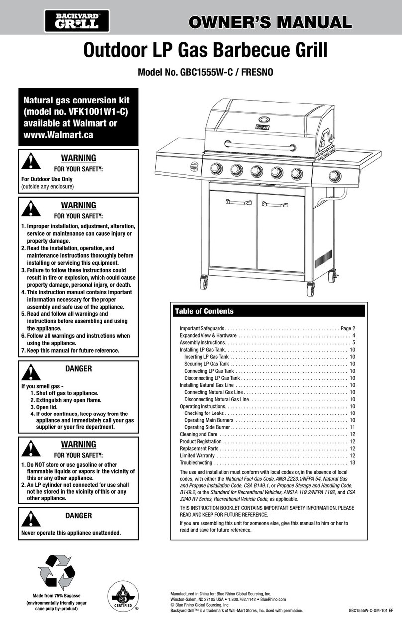 Backyard GBC1555W-C User manual
