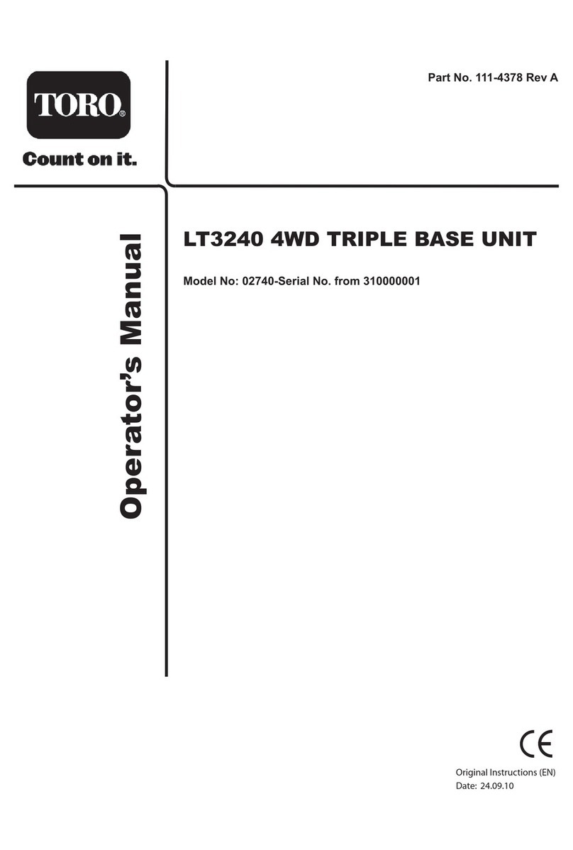 Toro 2740 User manual