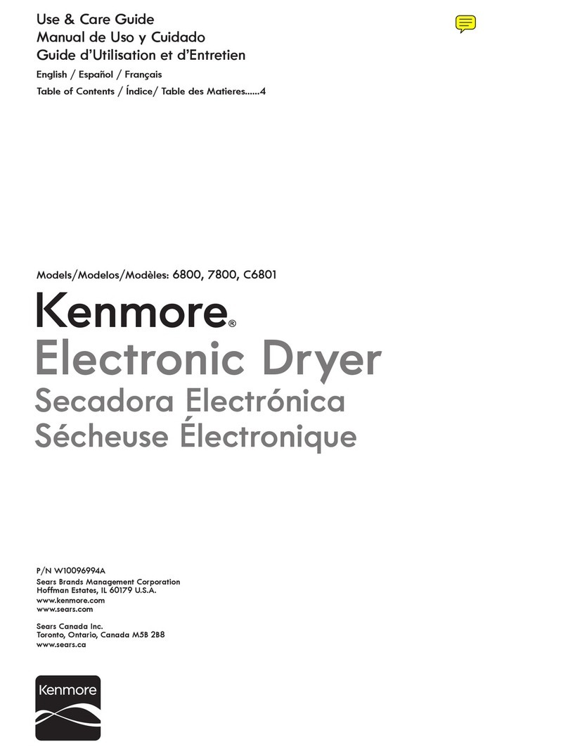 Kenmore 6800 User manual