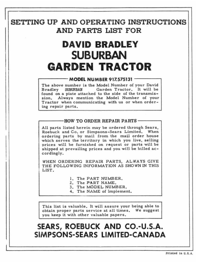 Sears, Roebuck and Co. 917.575131 Setting up and operating instructions