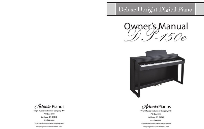 Artesia DP-150E owner's manual
