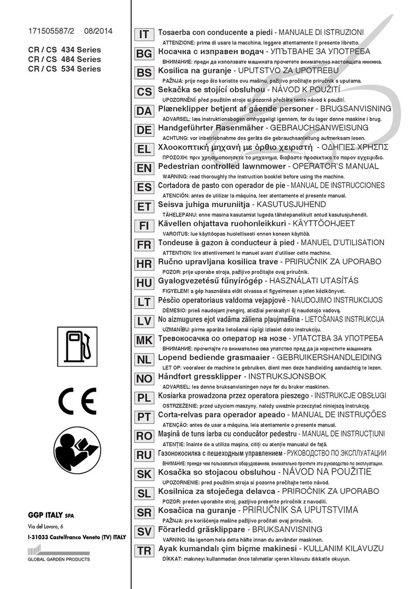 GGP ITALY SPA CR 434 Series User manual