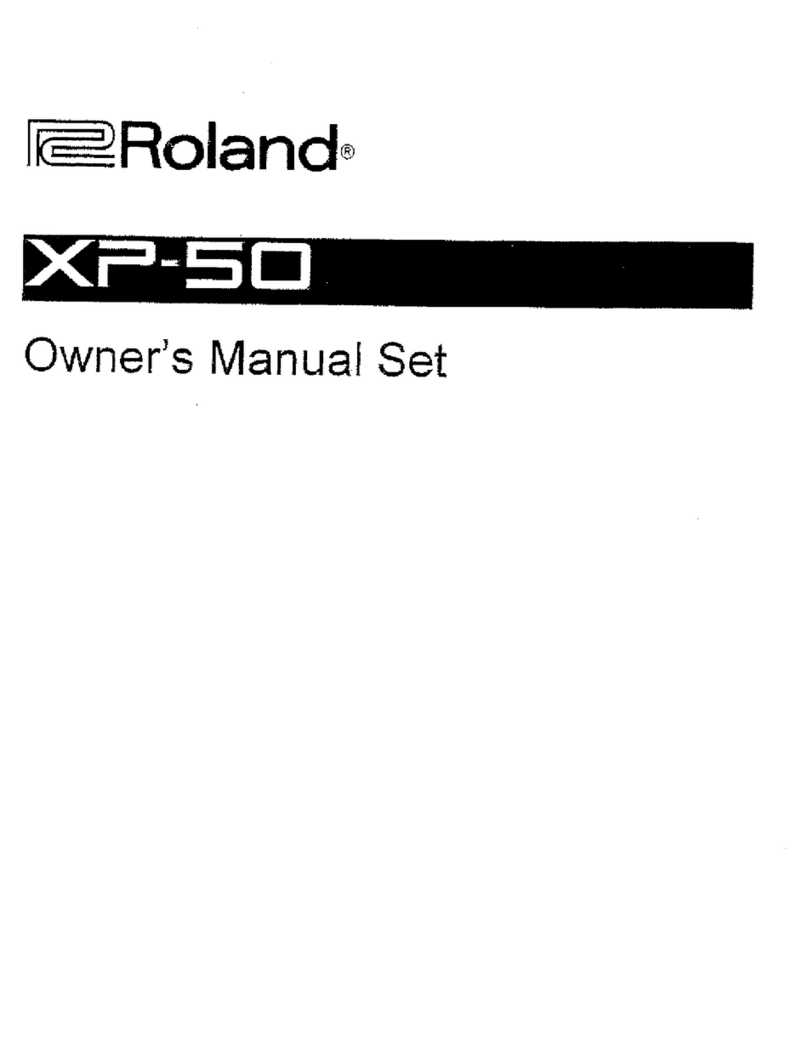 Roland XP-50 User manual