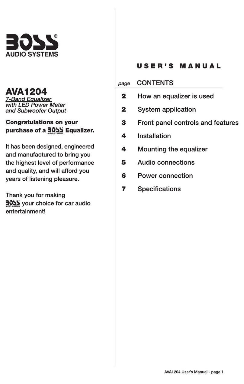 Boss Audio Systems AVA1204 User manual
