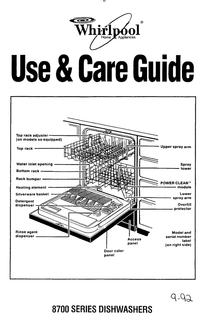 Whirlpool 8700 Series Use & care guide