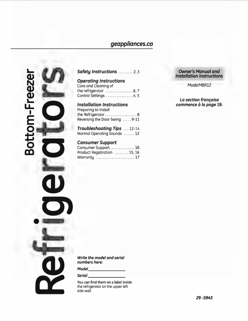 GE MBR12 Operating instructions