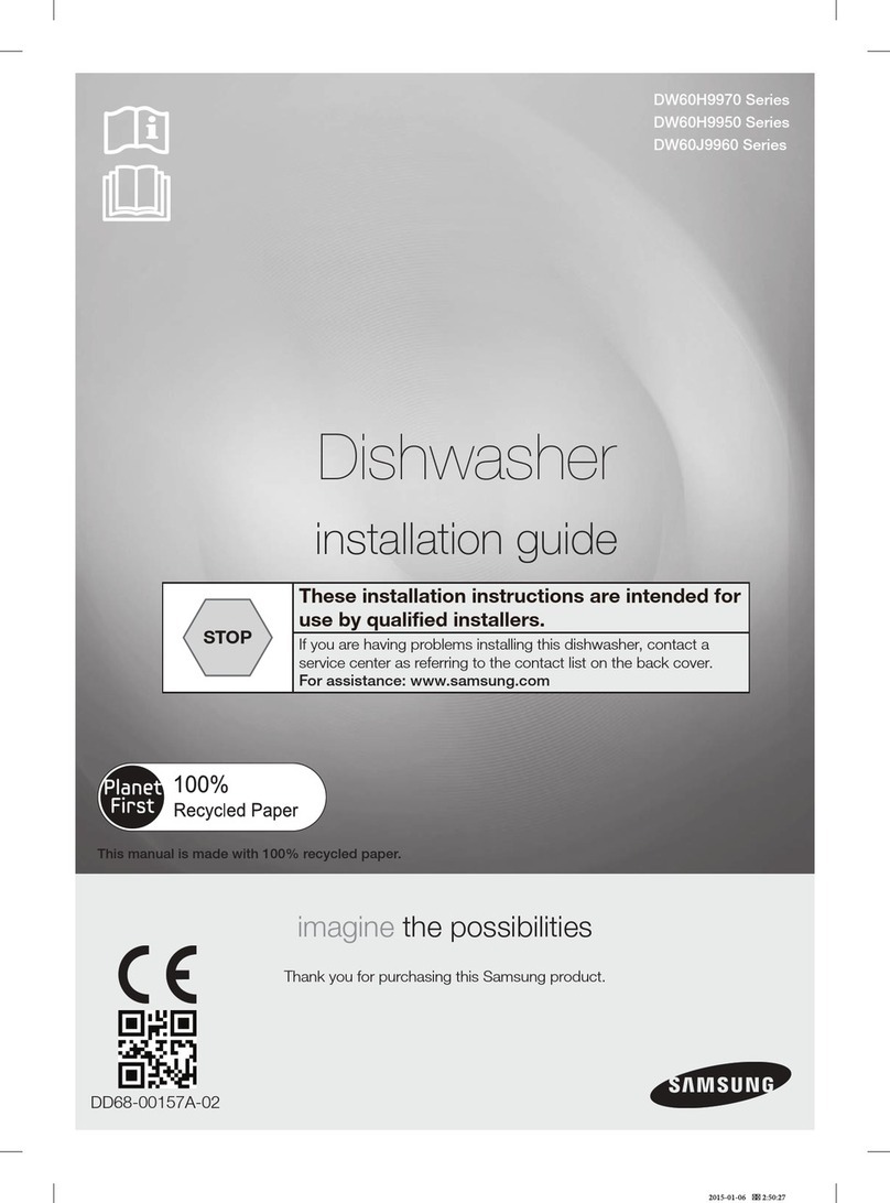 Samsung DW60H9970 Series User manual