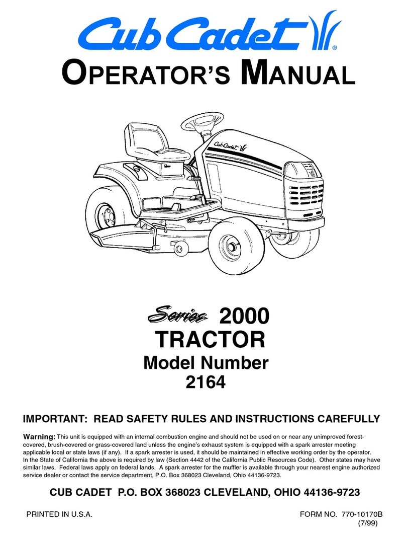 Cub Cadet 2164 User manual