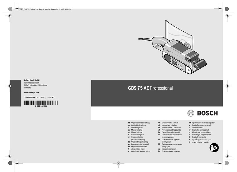 Bosch GBS 75 AE User manual