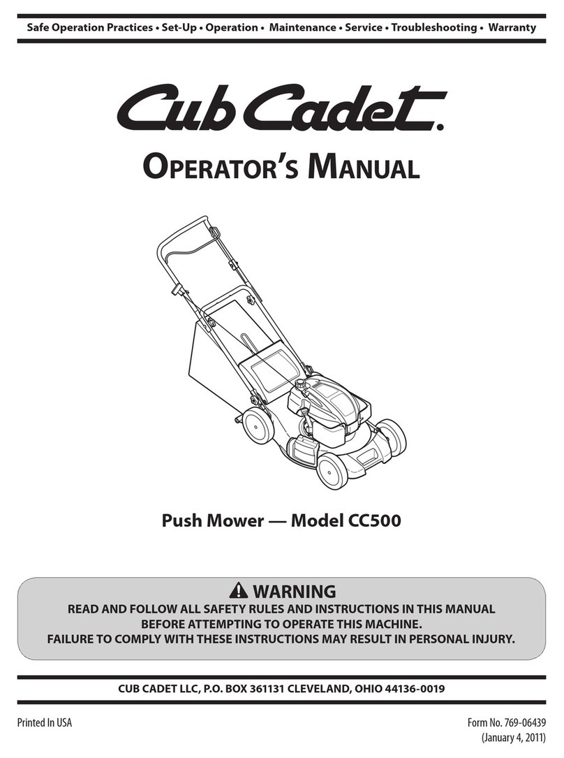 Cub Cadet CC 500 User manual