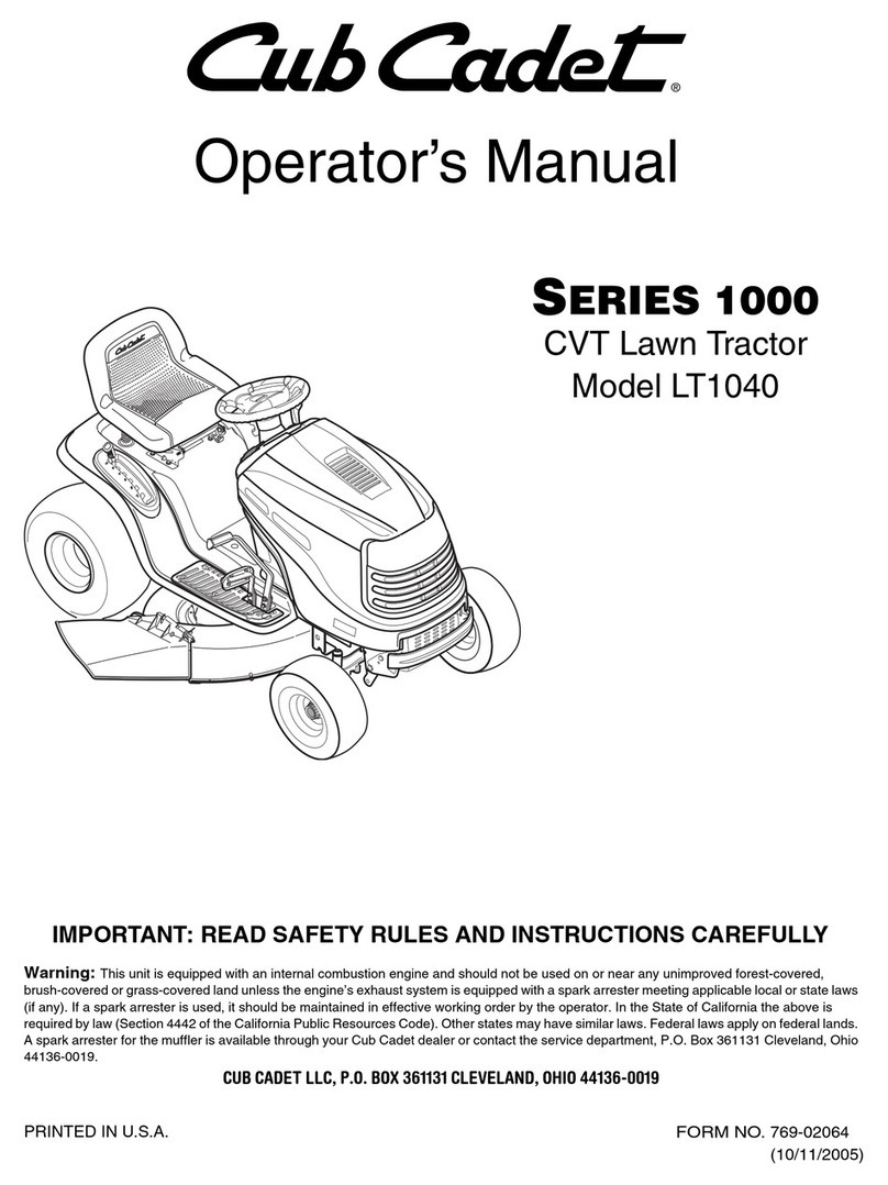 Cub Cadet LT1040 User manual