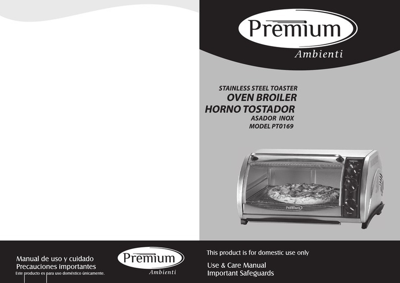 Premium PT0169 Use & care manual Premium PT0169 Use & care manual