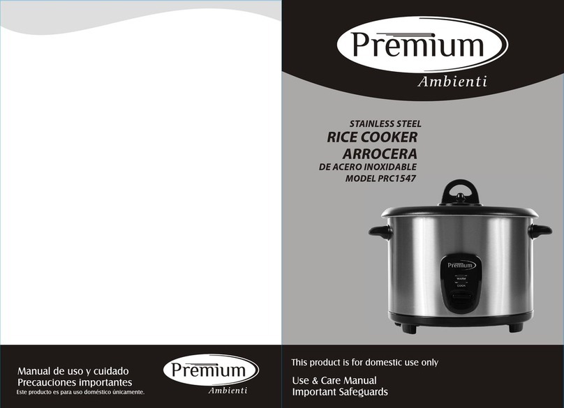 Premium PRC1547 Use & care manual