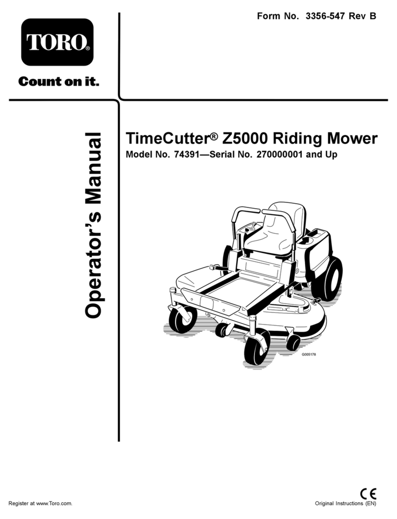 Toro TimeCutter Z5000 74391 User manual Toro TimeCutter Z5000 74391 User manual