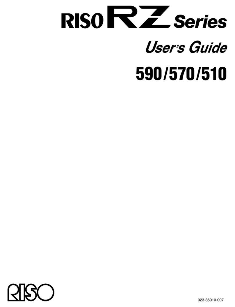 Riso rz 590 User manual