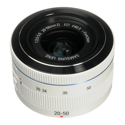 Samsung 20-50mm F3.5-5.6 ED II User manual
