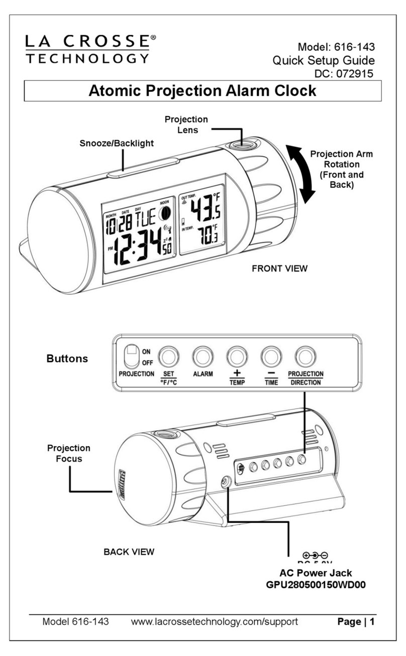 La Crosse Technology 616-143 Quick setup guide
