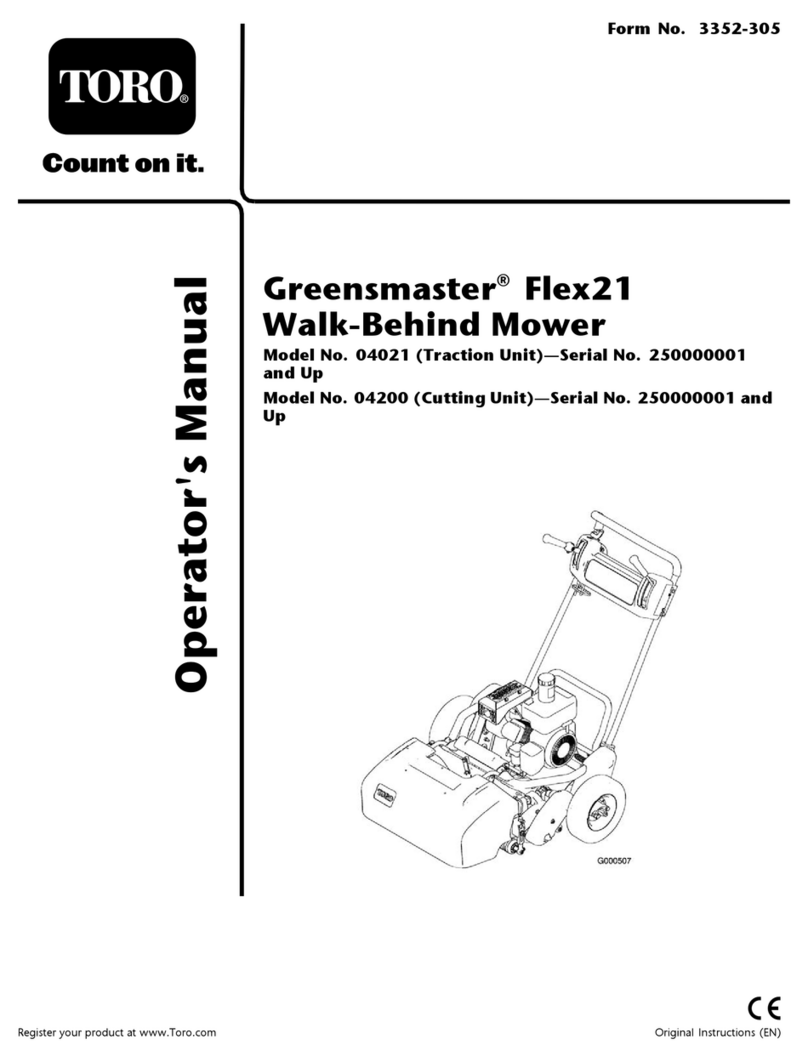 Toro Greensmaster Flex21 04021 User manual