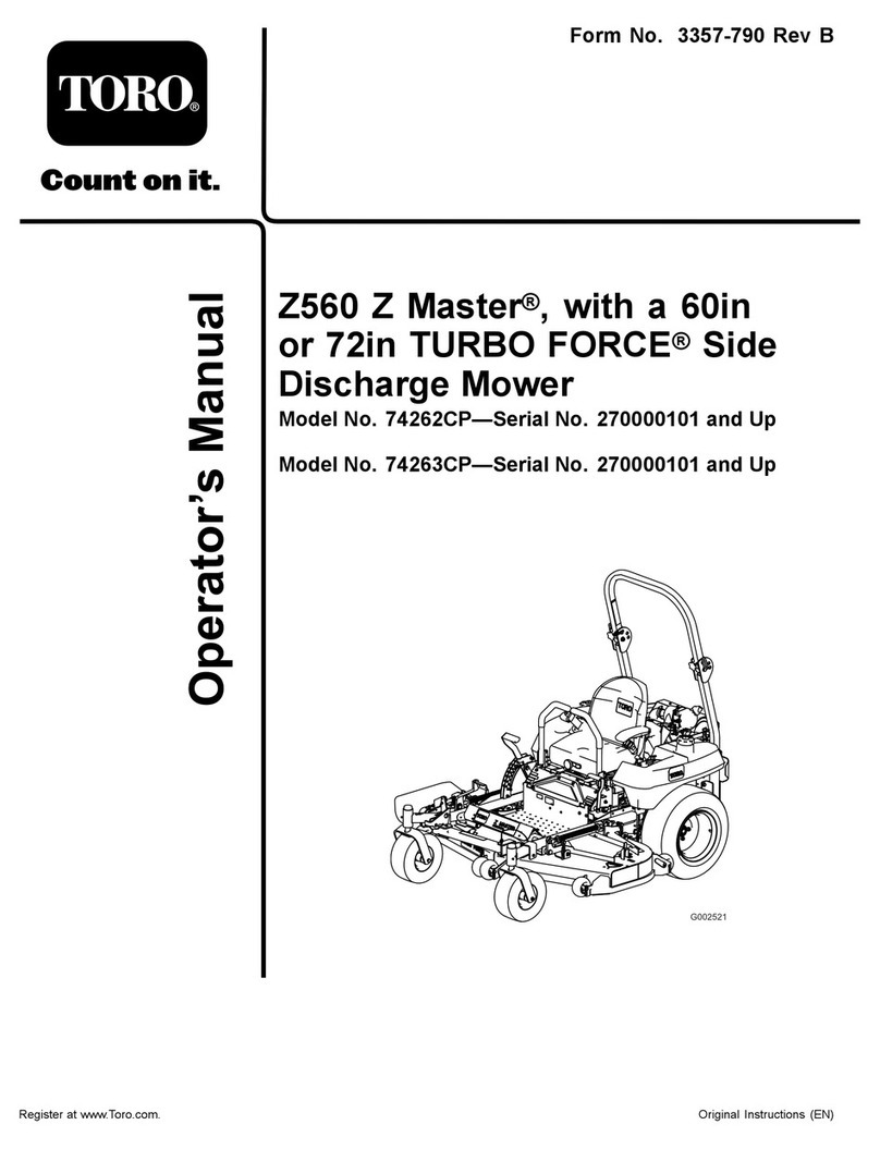 Toro 74262CP Operator's manual