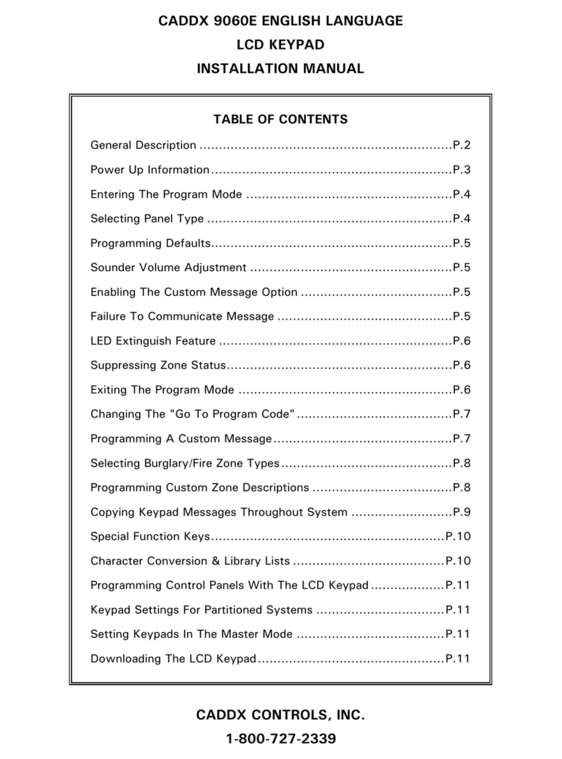 CADDX RANGER 9060E installation manual