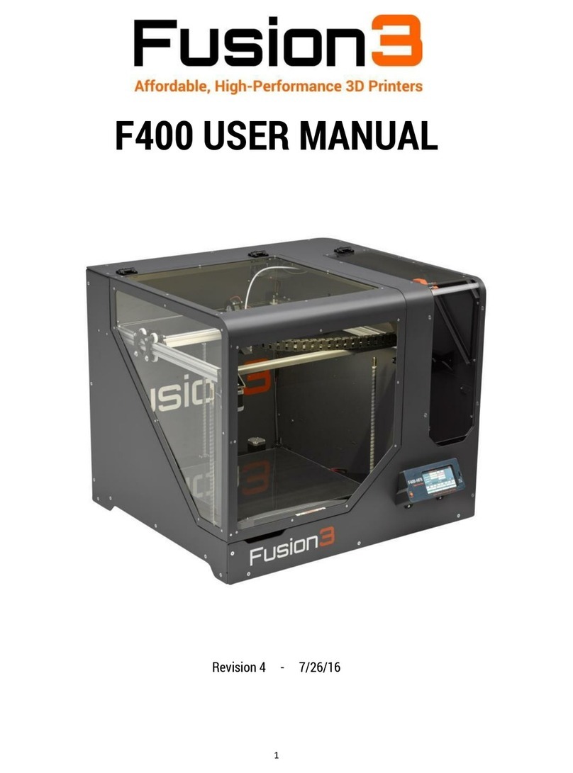 Fusion3 Design F400 User manual