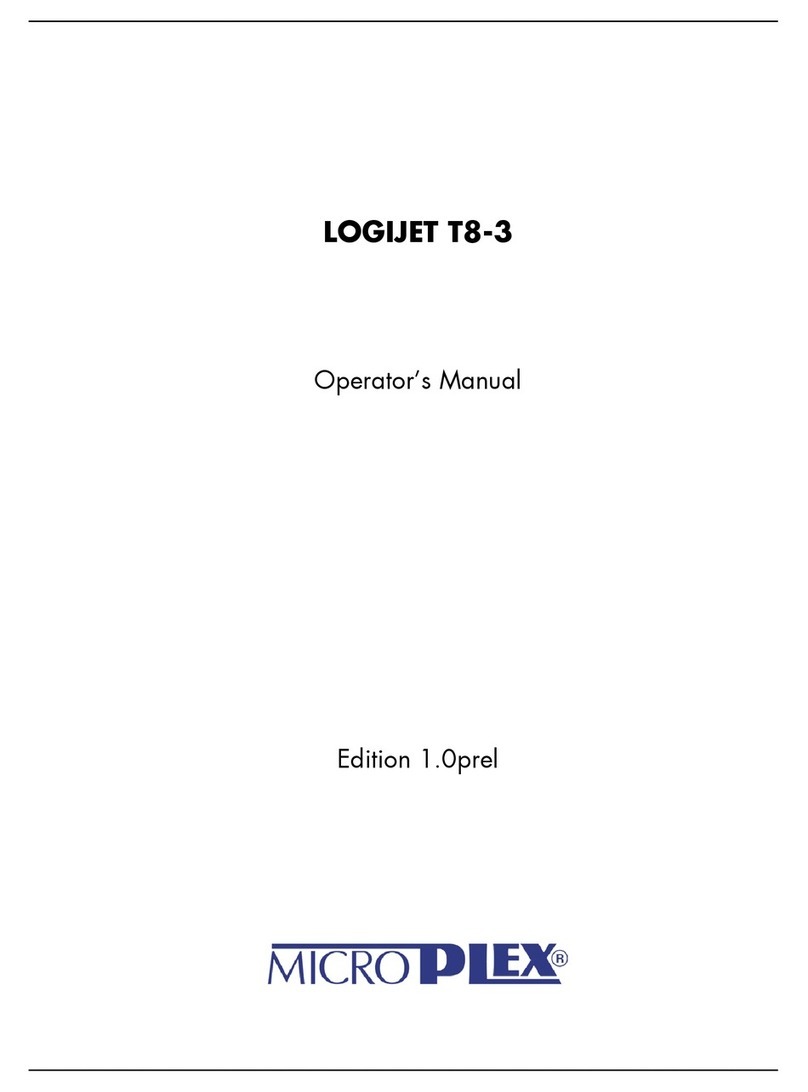 Microplex LOGIJET T8-3 Operator's manual