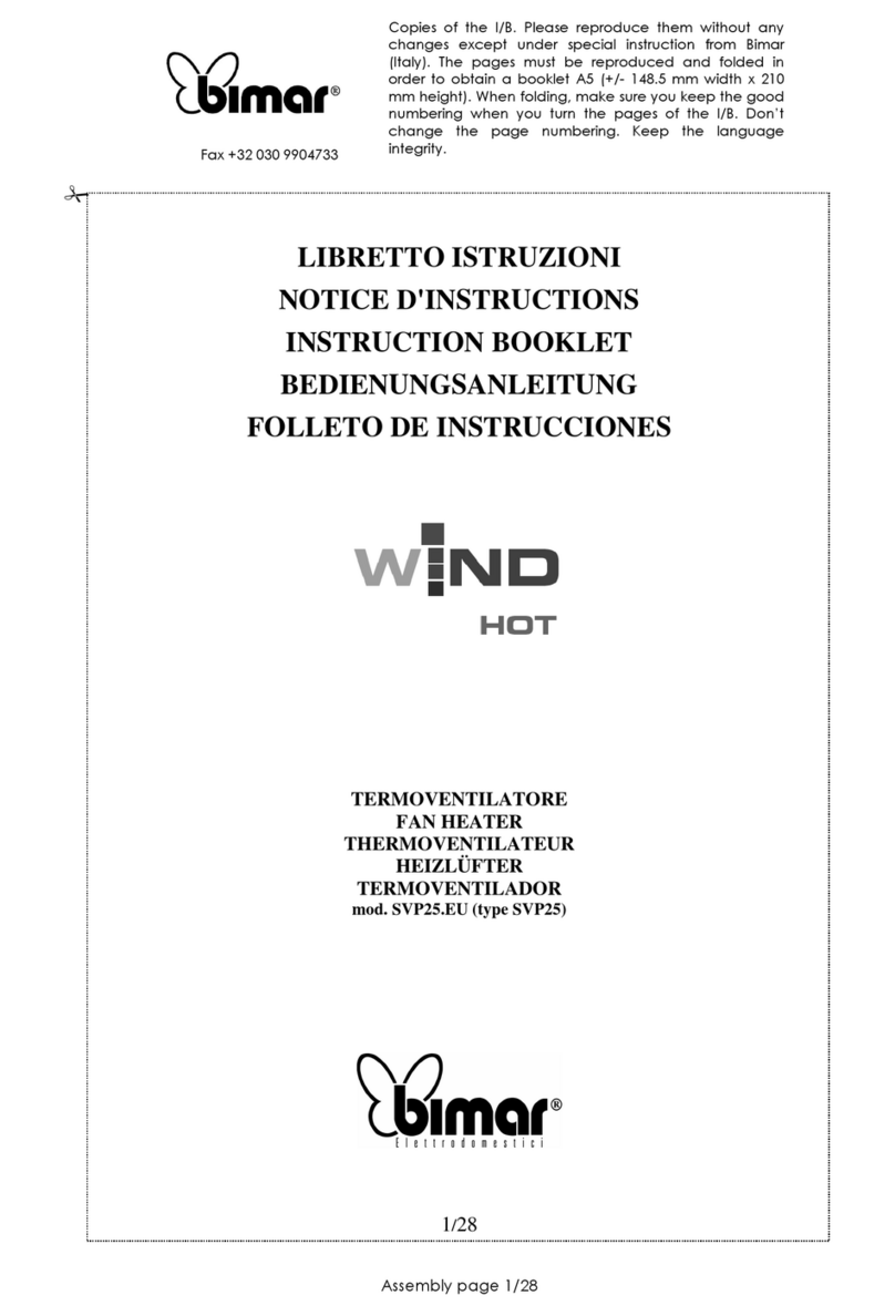 Bimar WIND HOT User manual