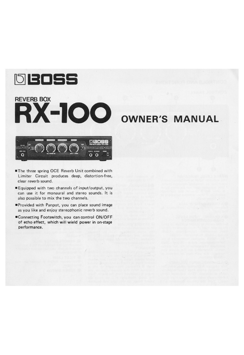 BOSSCO RX-100 owner's manual