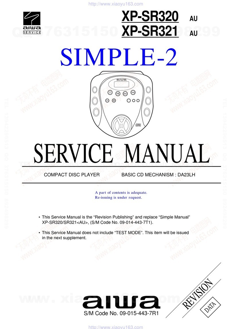Aiwa XP-SR320 User manual