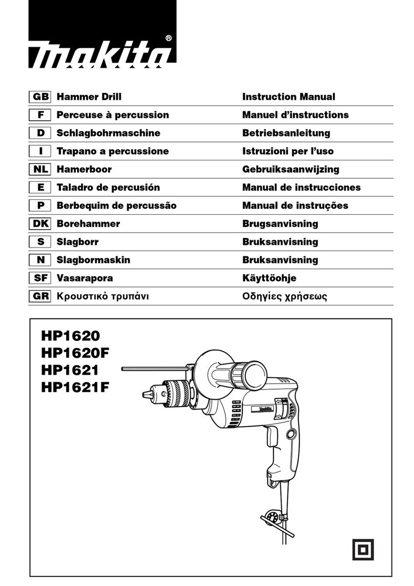 Makita HP1620 instruction manual