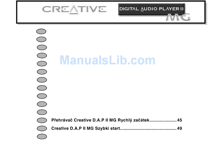 Creative D.A.P. II MG quick start