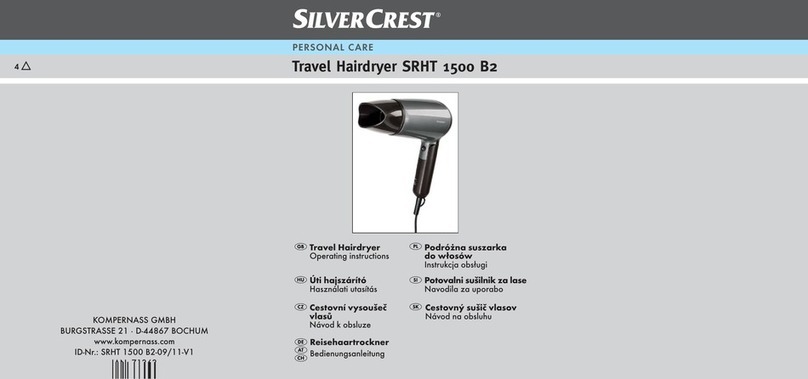 Silvercrest SRHT 1500 B2 User manual