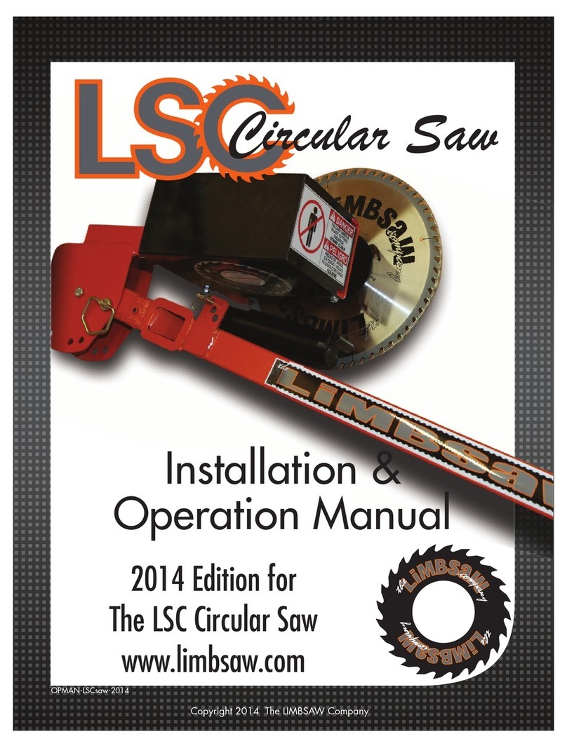 Limbsaw LSC Installation & operation manual