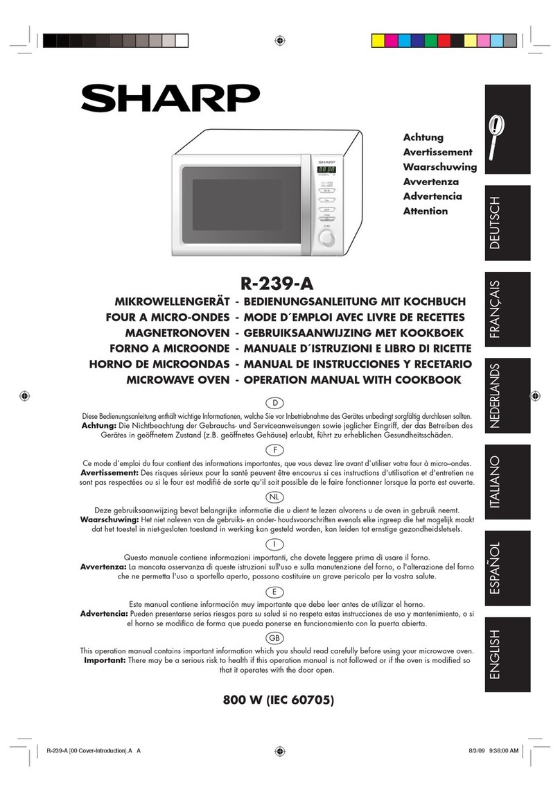 Sharp R-239-A Instruction Manual Sharp R-239-A Instruction Manual