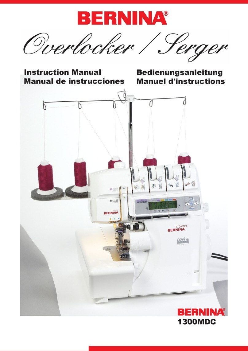 Bernina Serger 1300MDC instruction manual