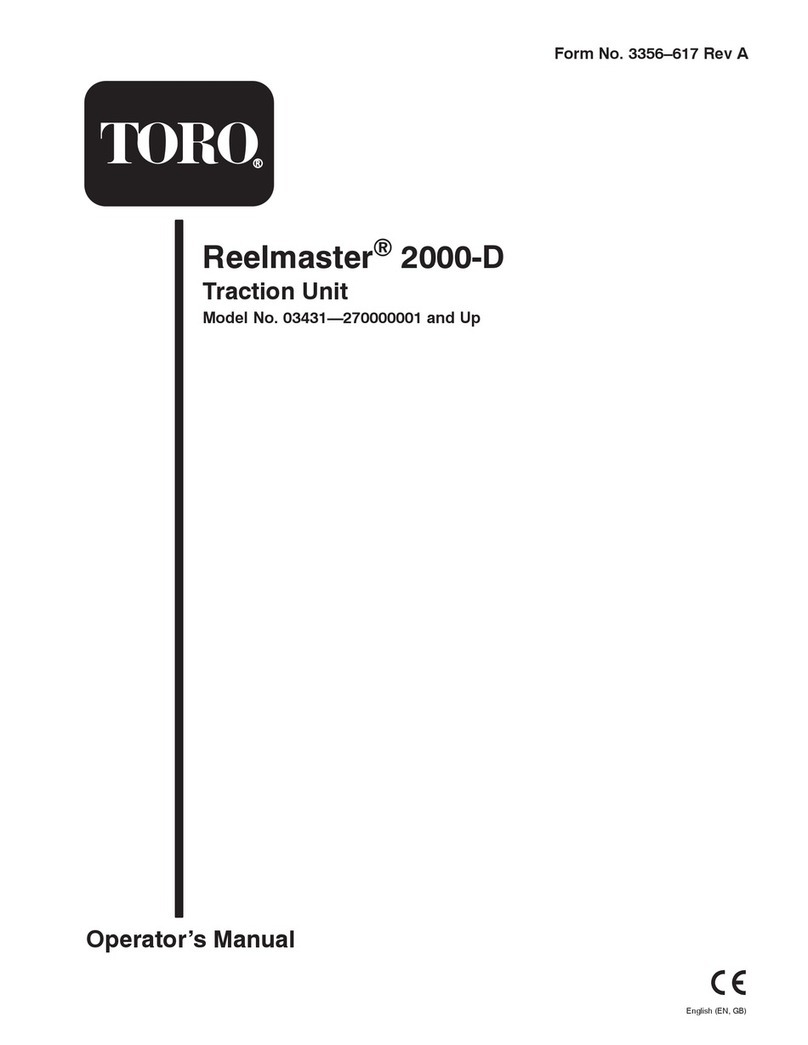 Toro Reelmaster 2000-D 03431 User manual