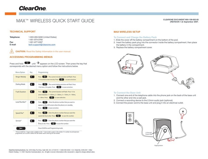Clear One max wireless quick start guide