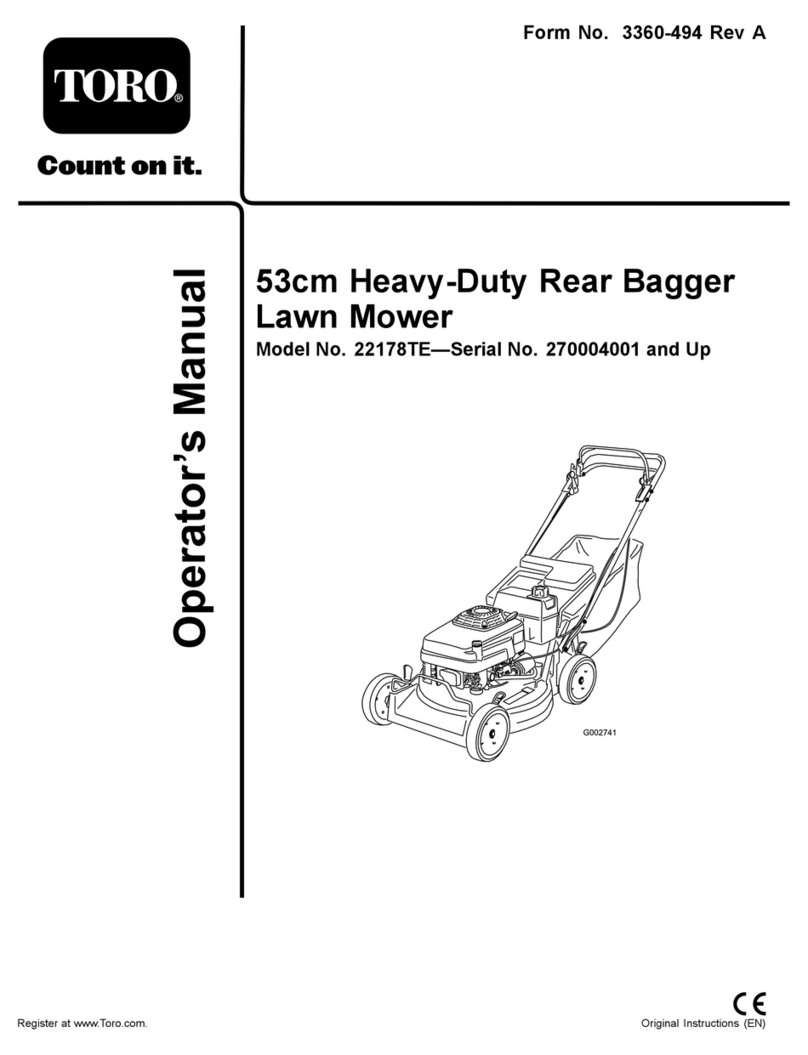 Toro 22178TE Operator's manual