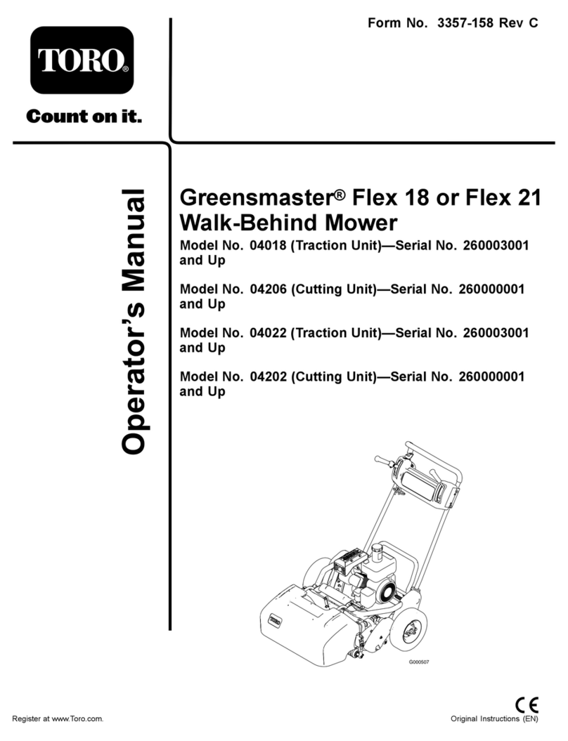 Toro 04018 Greensmaster Flex 18 User manual