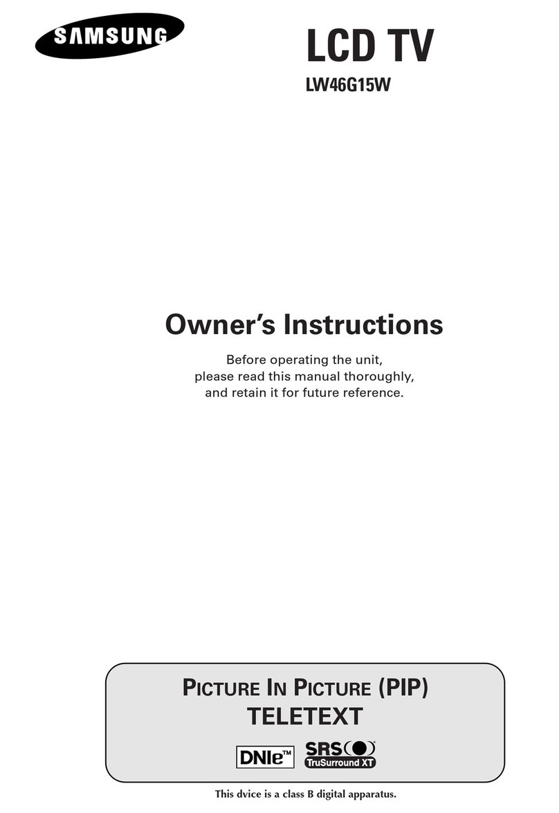 Samsung LW46G15W User manual