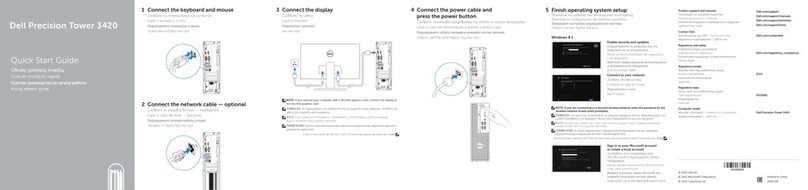 Dell Precision Tower 3420 quick start guide
