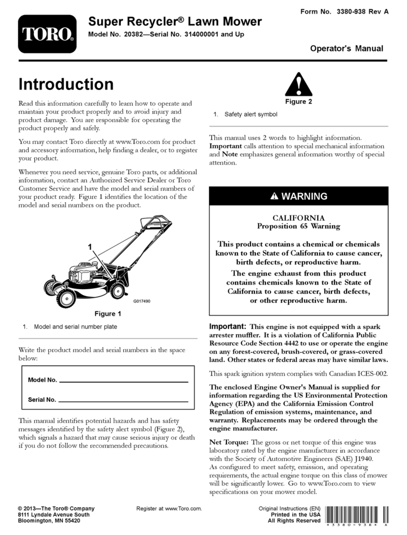 Toro Super Recycler 20382 Operator's manual