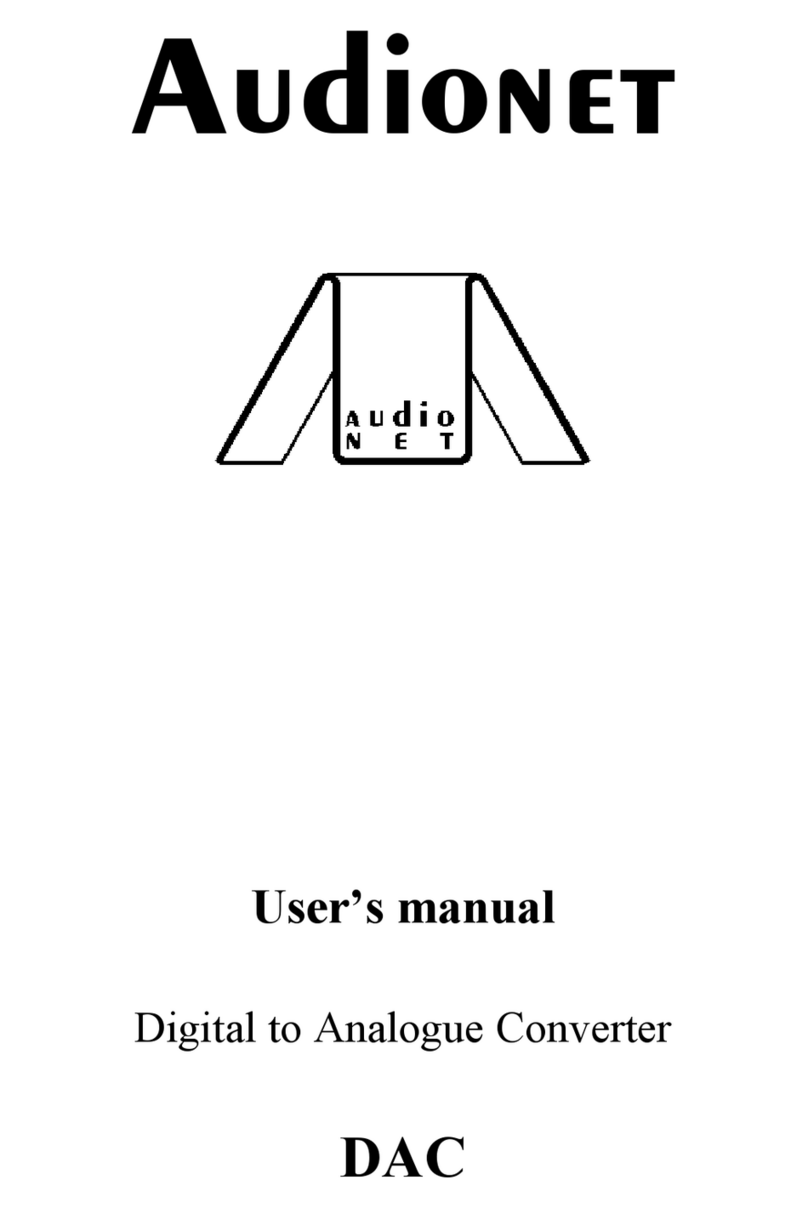 Audionet DAC user manual