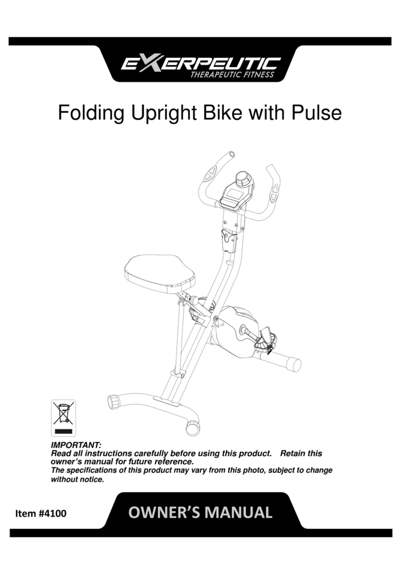 Exerpeutic 4100 User manual Exerpeutic 4100 User manual
