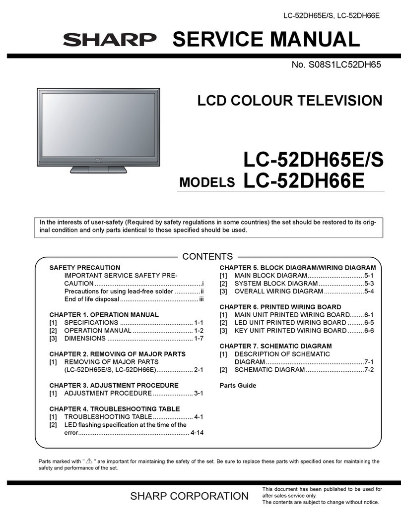 Sharp Aquos LC-52DH65E User manual