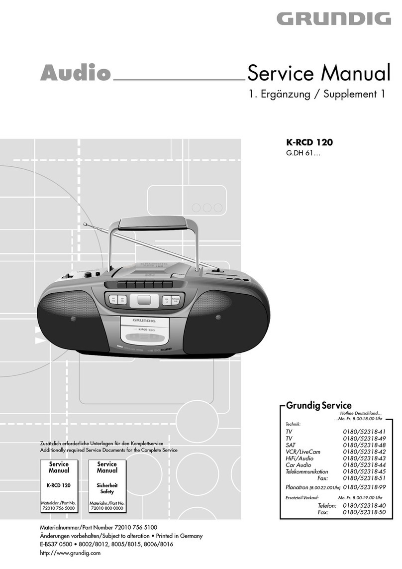 Grundig K-RCD 120 User manual