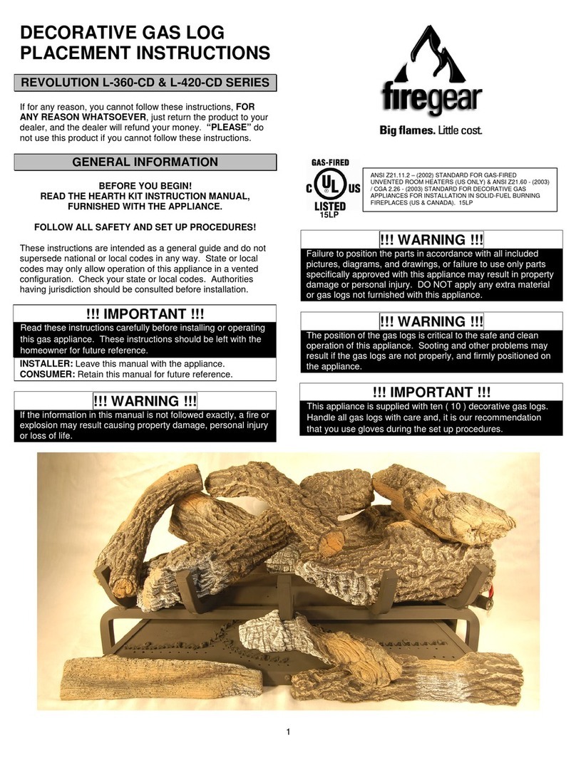 Firegear REVOLUTION L-360-CD SERIES User manual