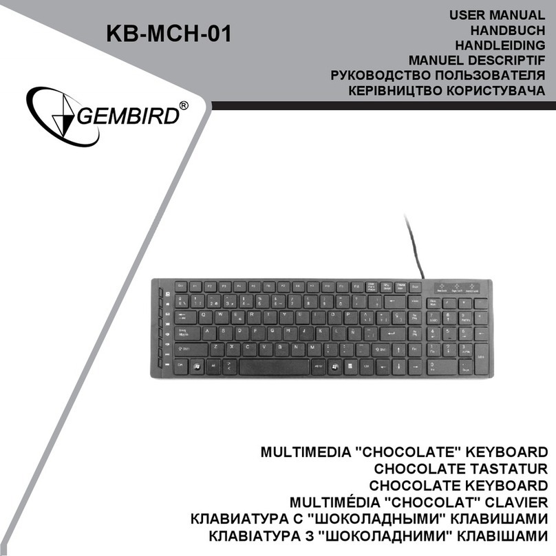 Gembird KB-MCH-01 User manual Gembird KB-MCH-01 User manual